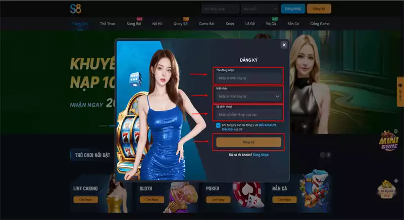 Hướng dẫn đăng ký S8club