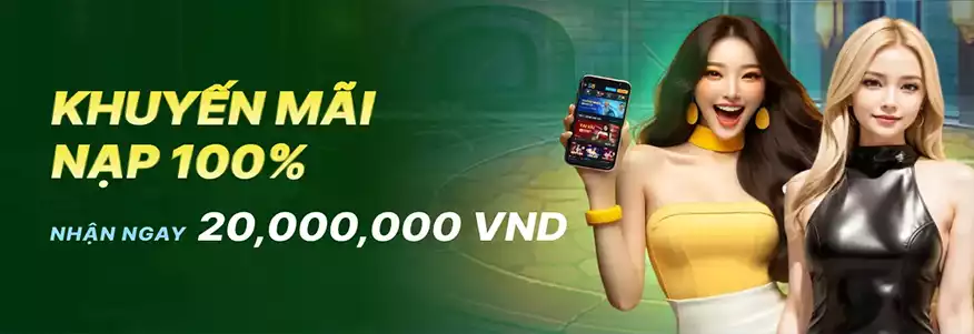 Khuyến mãi nạp đầu 100%