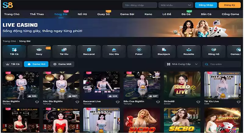 Casino trực tuyến S8club