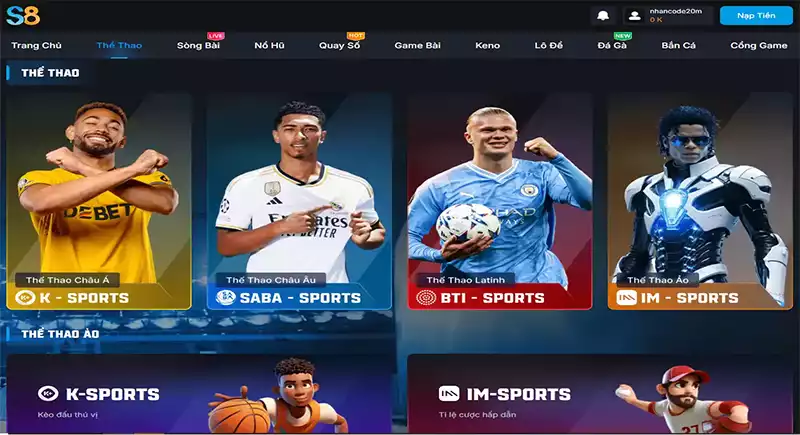 Thể Thao S8club